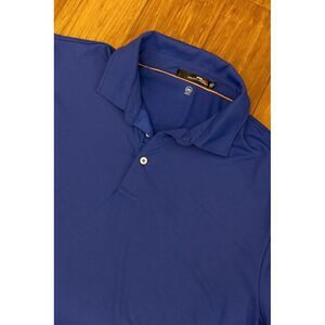 Ralph Lauren RLX Men's Size XL Short‎ Sleeve Polo Blue Wicking